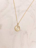 Load image into Gallery viewer, Leo Zodiac Coin Necklace
