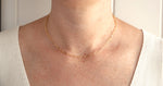 Load image into Gallery viewer, Model wearing AW Boutique&#39;s Paperclip Chain Necklace at 16 inches length.
