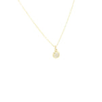 Load image into Gallery viewer, AW Boutique&#39;s gold filled 16 inch dainty necklace with a mini Sun charm pendant. Part of Celestial collection. Gold filled jewellery. 
