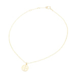 Load image into Gallery viewer, AW Boutique&#39;s Mini Evil Eye Gold Coin Anklet.
