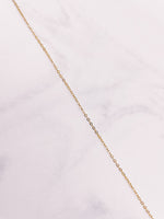Load image into Gallery viewer, Close up of Fine Chain Necklace from AW Boutique gold filled jewellery.
