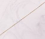 Load image into Gallery viewer, Close up of Elongated Box Chain Link from AW Boutique gold filled jewellery.
